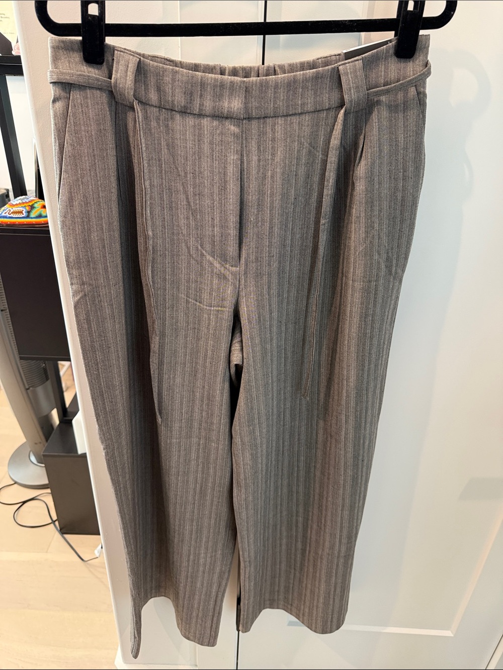 Women’s  Gray Pinstripe Dress Trousers